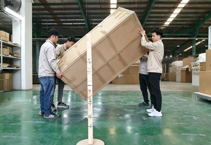 Hanleide Furniture drop test standards — exceeding ISTA 3A/3B to ensure the lowest damage rate during transportation and delivery